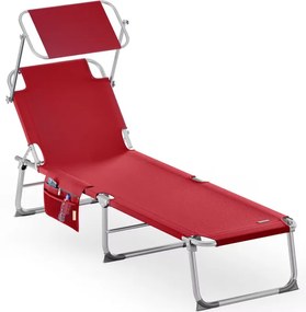 InternetovaZahrada Záhradné lehátko Ibiza - bordové