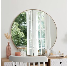 Atmosphera - Nástenné zrkadlo ALICE pr. 76 cm zlatá