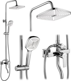 Rea Argus, sprchový set s vaňovou výlevkou, chrómová, REA-P7856