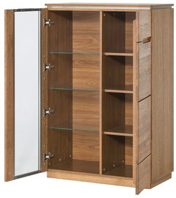 Vitrína Montenegro 15 82 cm z masivu dub Rustikal