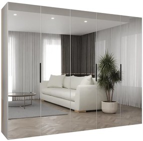 Skriňa Marbella III 250 biela/čierna