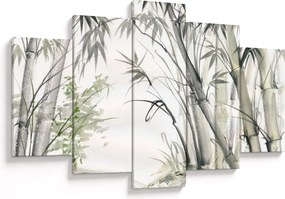Obraz - Bambusy, kresba (150x105 cm)