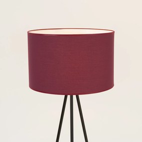 Stojacia lampa Nevia, 1x bordové textilné tienidlo, b