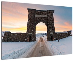 Obraz brány, Yellowstone (90x60 cm)