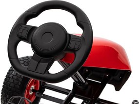LEAN CARS Pedálová motokára G208 červená