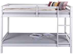 Inter Link Detská poschodová posteľ Small Cloud/Sleepy Cloud, biely lak (poschodová posteľ s rebríkom, 90 X 200 CM)  (100374709)