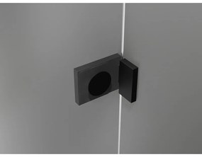 Mexen Lunar Duo výklopný sprchový kút 100 x 80 cm, 8mm číre sklo, čierny profil, 834-100L-080P-70-00