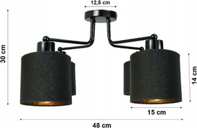 Závesná lampa DRON 4xE27 GOLD ABBEY