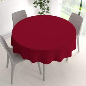 Biante Veľký dekoračný okrúhly obrus BKU-106 Vínový Ø 230 cm