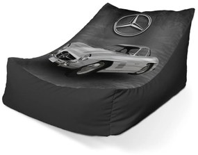 Sablio Sedací vak Lounge Mercedes-Benz 300 SL Sivé pozadie - 80 x 95 x 50 cm
