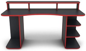 Písací stôl Matrix 3 grafit/červená