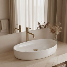 Rea Joana, umývadlo na dosku 655x405x120 mm, biela lesklá, REA-U6371