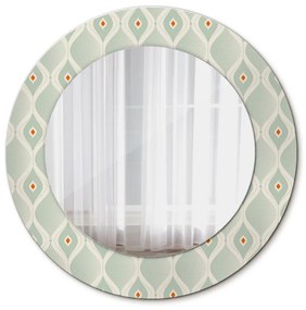 Vintage vzor Okrúhle dekoračné zrkadlo