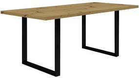 Stôl Tarazjus 180 cm TBLT443-D78-904 artisan/čierny