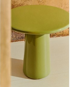 Betónový okrúhly Záhradný konferenčný stolík ø 65 cm Albanella – Kave Home