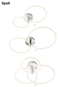 Redo 01-2222 - LED stmievateľné stropné svietidlo SPELL LED/32W/230V lesklý chróm
