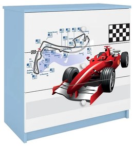 Detská komoda Babydreams modrá – Formula