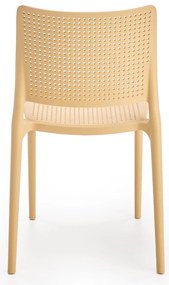 Oranžová plastová stolička K514