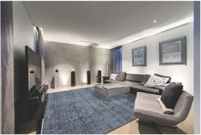 Diamond Carpets India, Ručne viazaný kusový koberec Diamond DC-JK 1 Jeans blue / black, 180x275, modrá, chodba / predsieň