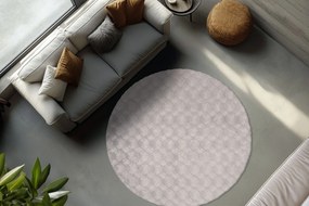 Obsession, Kusový koberec Diamond Cut 800 Grey kruh, 200x200 (priemer) kruh, šedá, obývacia izba