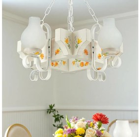 Brilagi - Luster na reťazi QUEEN 4xE14/40W/230V buk/krémová