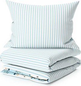 Bavlnené obliečky LIGHTHOUSE POLY modré Rozmer obliečky: 70 x 90 cm | 140 x 220 cm