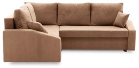 Rohová rozkladacia sedacia súprava GRANDE PLUS - color mikro Ľavá Cappuccino
