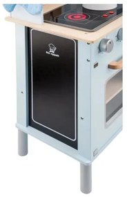 New Classic Toys - Drevená kuchynka s príslušenstvom svetlomodrá
