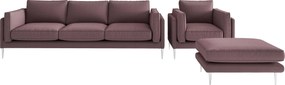 XXXLutz SEDACIA ZOSTAVA, textil, červená Livetastic - Online Only obývacie izby - 001968007404