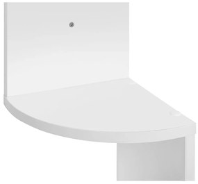 Polica / knižnica CIK-CAK, 20x20x127,5cm, biela Vasagle