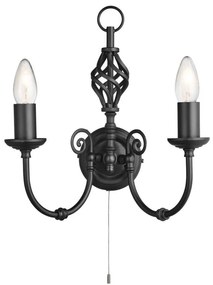 Searchlight 3380-2 - Nástenné svietidlo ZANZIBAR 2xE14/60W/230V