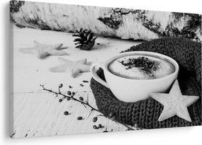 Obraz - Zimné cappuccino (90x60 cm)