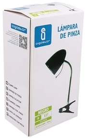 Aigostar -  Stolná lampa s klipom 1xE27/11W/230V čierna/chróm