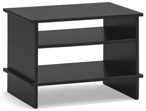 Čierny nočný stolík s poličkami Inari – Teulat