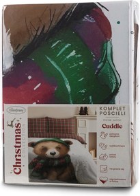 VIANOČNÉ OBLIEČKY Z MIKROVLÁKNA CUDDLE 200X220 CM, 2 KS 70X80 CM VZOROVANÉ