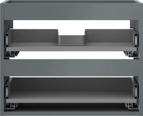 Mexen Box-A, závesná skrinka 60 cm, 2 zásuvky, grafitová matná, 91AX0-0600-470-2-66