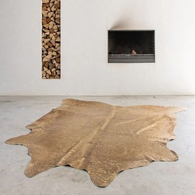 Zlatý koberec z hovädzej kože Gold Cow - 150*250*0,3cm