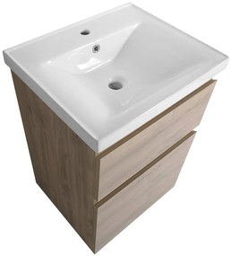 Aqualine Aqualine, ALTAIR umývadlová skrinka 52x72,5x45cm, dub emporio, AI355