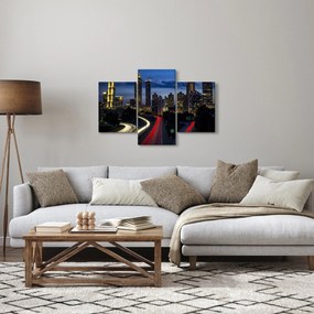 Obraz nočného mesta (90x60 cm)