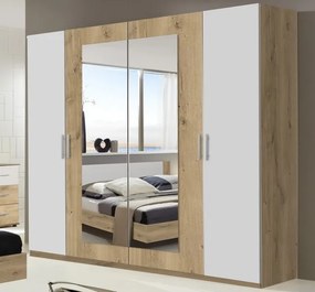 Zostava spálne Nora 160x200 cm, doskový dub/biela