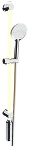 Sprchová súprava v striebornej farbe 94 cm LED – Wenko