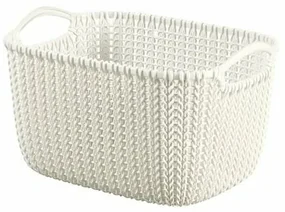 Curver Úložný box Knit 8 l, krémová, 8 l