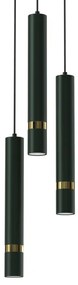 Brilagi - Luster na lanku POKER 3xGU10/25W/230V zelená