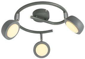 CLX LED stropné bodové svietidlo GIANLUCA, šedé