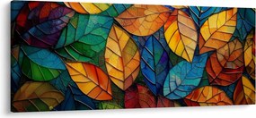 Obraz - Mozaika z listov (120x50 cm)