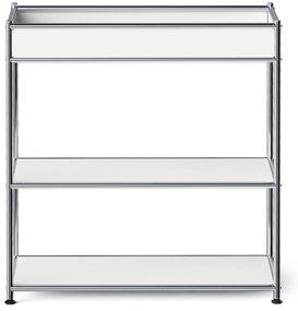 Kovová konzola »CN3 Slim Line« s poličkou, biela