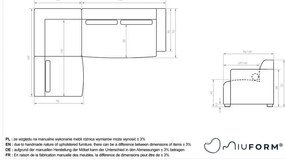 Svetlozelená rohová pohovka (ľavý roh) Flex Felix – Miuform