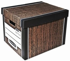 Archivačný kontajner Fellowes Bankers Box Woodgrain 2 ks/bal, hnedá