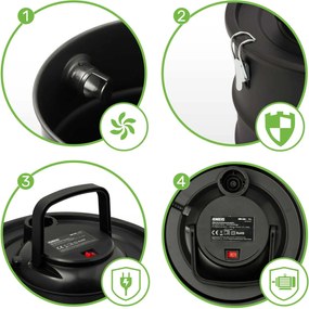 Humberg Vysávač popola z krbu 15L 1200W HM-404