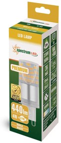 Toolight - LED žiarovka, neutrálne svetlo G9 4W 440lm 230V PREMIUM 14434, OSW-01116